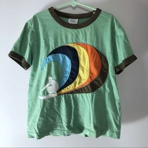 Mini Boden appliqué surf shirt size 7-8